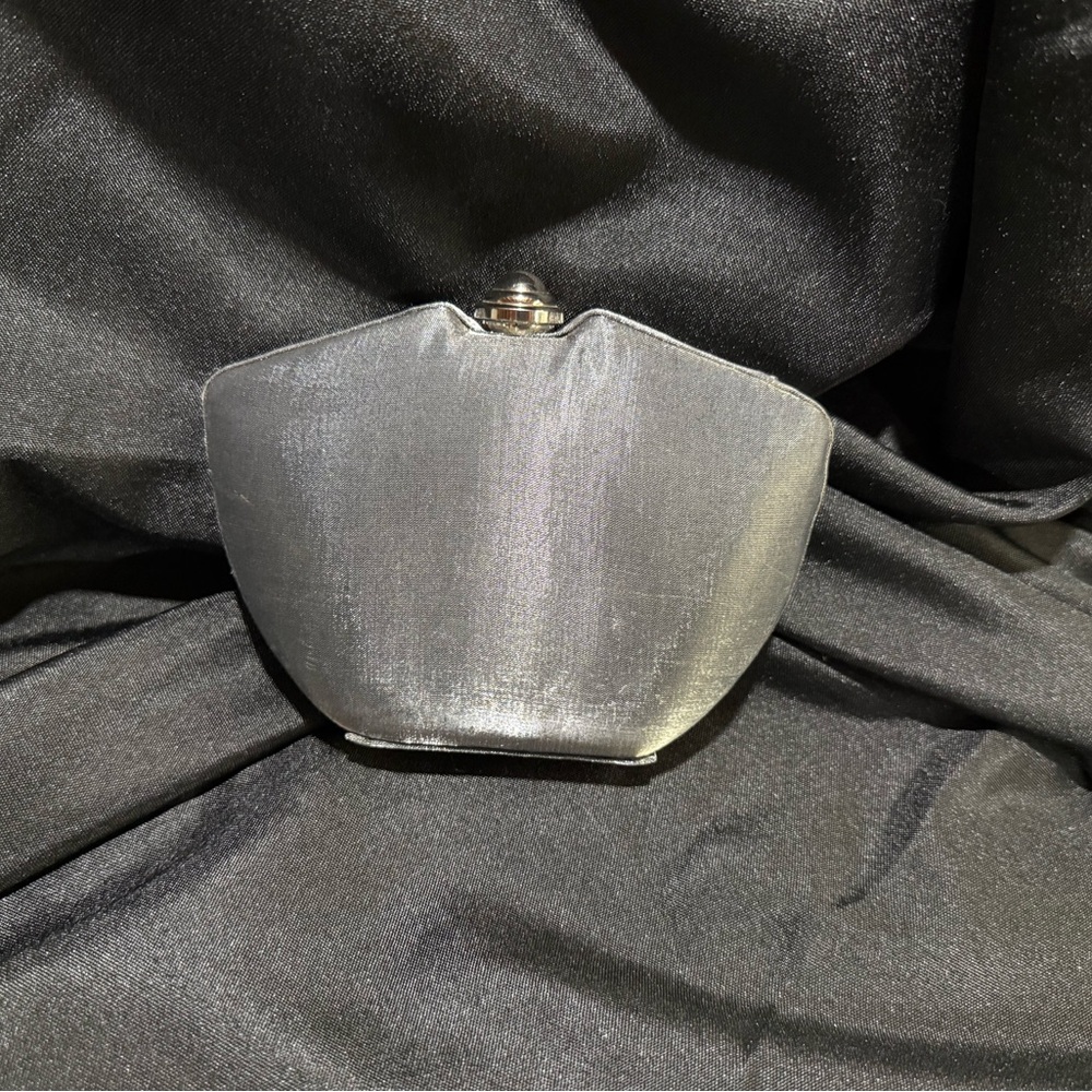 Elegant Silver Clutch Bag